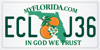 FL license plate ECLJ36