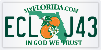 FL license plate ECLJ43