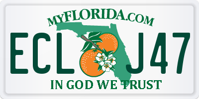 FL license plate ECLJ47