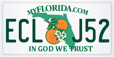 FL license plate ECLJ52
