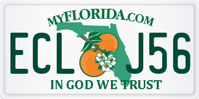 FL license plate ECLJ56
