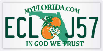 FL license plate ECLJ57