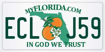 FL license plate ECLJ59