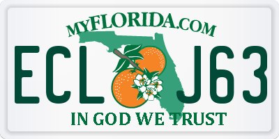 FL license plate ECLJ63