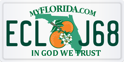 FL license plate ECLJ68