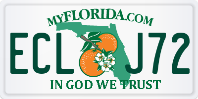 FL license plate ECLJ72