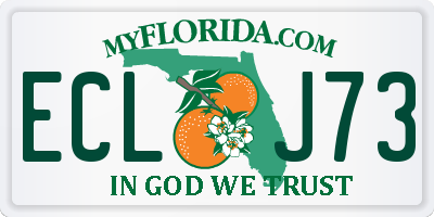 FL license plate ECLJ73