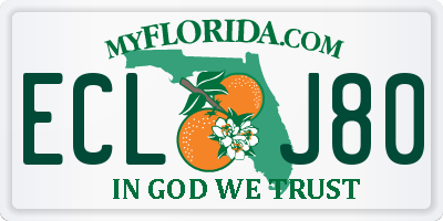 FL license plate ECLJ80