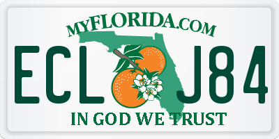 FL license plate ECLJ84