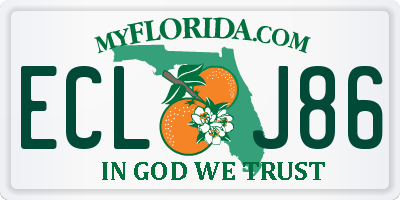 FL license plate ECLJ86