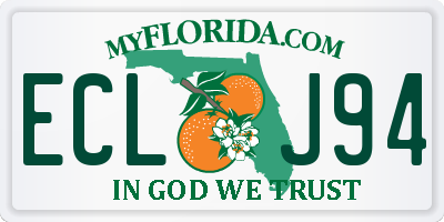 FL license plate ECLJ94