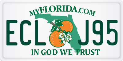 FL license plate ECLJ95
