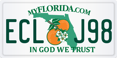 FL license plate ECLJ98