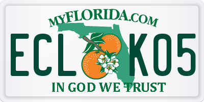FL license plate ECLK05