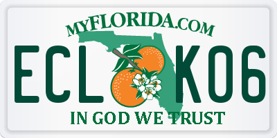 FL license plate ECLK06