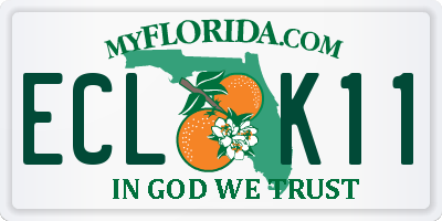 FL license plate ECLK11