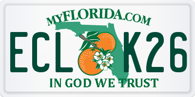 FL license plate ECLK26