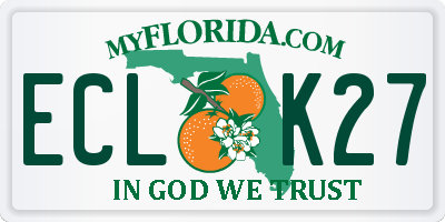 FL license plate ECLK27
