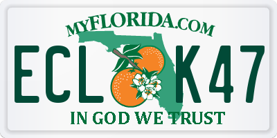 FL license plate ECLK47
