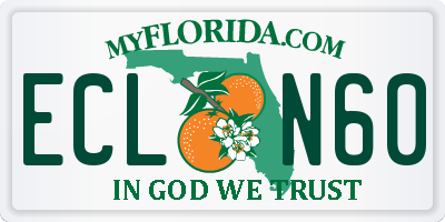 FL license plate ECLN60