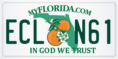 FL license plate ECLN61