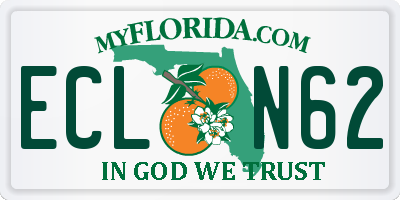 FL license plate ECLN62