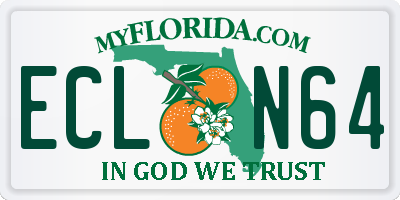 FL license plate ECLN64