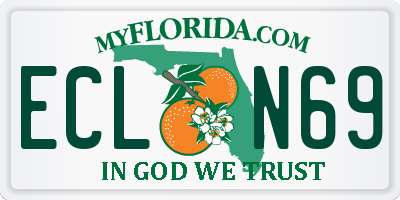 FL license plate ECLN69