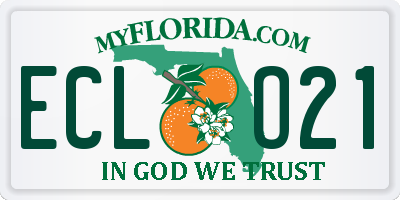 FL license plate ECLO21