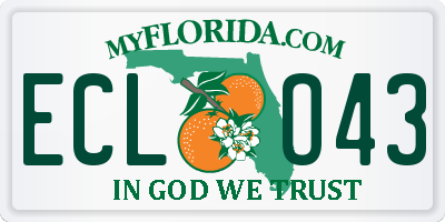 FL license plate ECLO43