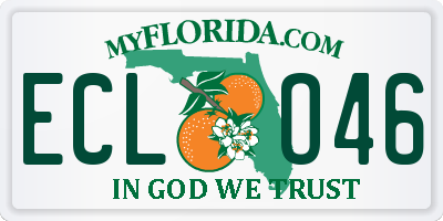 FL license plate ECLO46