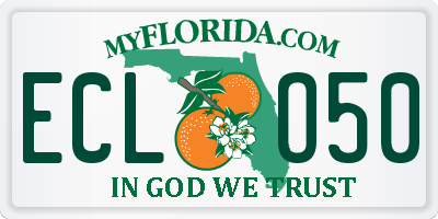 FL license plate ECLO50