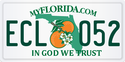FL license plate ECLO52