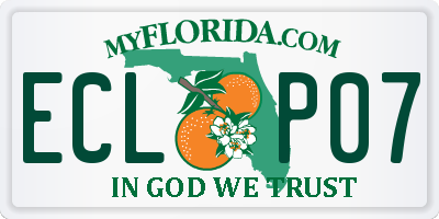 FL license plate ECLP07
