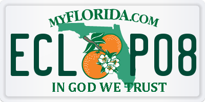 FL license plate ECLP08
