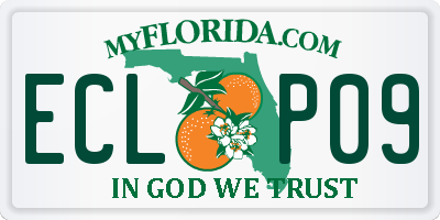 FL license plate ECLP09