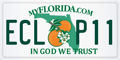 FL license plate ECLP11