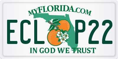 FL license plate ECLP22