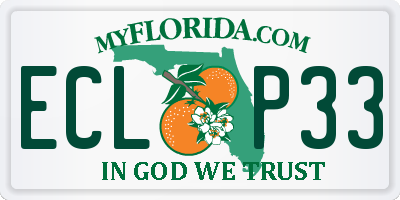 FL license plate ECLP33