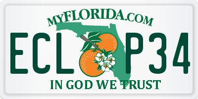 FL license plate ECLP34