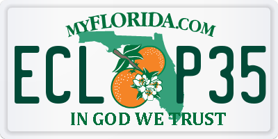 FL license plate ECLP35