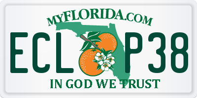 FL license plate ECLP38