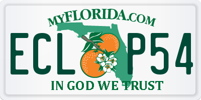 FL license plate ECLP54