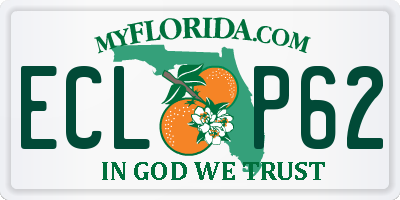FL license plate ECLP62