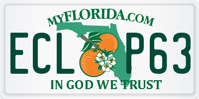 FL license plate ECLP63