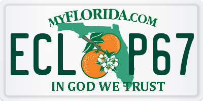 FL license plate ECLP67