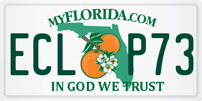 FL license plate ECLP73