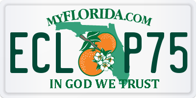 FL license plate ECLP75
