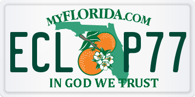 FL license plate ECLP77