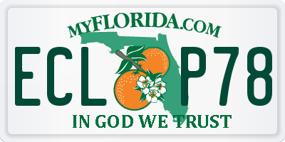 FL license plate ECLP78